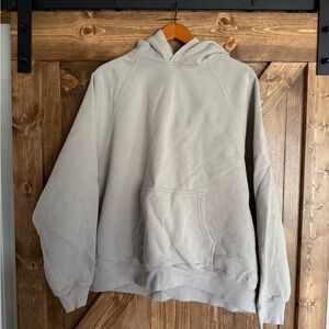 Aritzia TNA Mega Fleece Hoodie – Tan/Grey